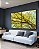 Duo de Quadros Árvore com Folhas Verde Claro e Céu Limpo Turquesa Arte Canvas Moldura - Imagem 1