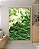 Quadro Vertical Abstrato Ondulado em Tons de Verde Arte Canvas Moldura - Imagem 3