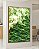 Quadro Vertical Abstrato Ondulado em Tons de Verde Arte Canvas Moldura - Imagem 4