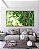 Trio de Quadros Estilizados Abstrato Ondulado em Tons de Verde Arte Canvas Moldura - Imagem 5
