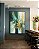 Quadro Vertical Abstrato Em tons de Turquesa Verde e Dourado Arte Canvas Moldura - Imagem 2