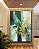 Quadro Vertical Abstrato Em tons de Turquesa Verde e Dourado Arte Canvas Moldura - Imagem 5