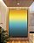 Quadro Vertical Abstrato Degradê Amarelo Ouro e Azul Turquesa Canvas Moldura - Imagem 4