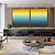 Duo de Quadros Quadrados Abstrato Degradê Amarelo Ouro e Azul Turquesa Canvas Moldura - Imagem 4