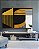Quadro Horizontal Abstrato Geométrico Linear Preto Dourado Branco Canvas - Imagem 1