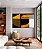 Quadro Horizontal Abstrato Geométrico Linear Preto Dourado Branco Canvas - Imagem 5