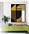 Quadro Vertical Abstrato Geométrico Linear Preto Dourado Branco Canvas - Imagem 4