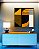 Quadro Quadrado Abstrato Geométrico Linear Preto Dourado Branco Canvas - Imagem 2