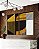 Duo de Quadros Abstrato Geométrico Linear Preto Dourado Branco Canvas - Imagem 2