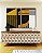 Duo de Quadros Abstrato Geométrico Linear Preto Dourado Branco Canvas - Imagem 3