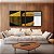 Duo de Quadros Quadrados Abstrato Geométrico Linear Preto Dourado Branco Canvas - Imagem 1