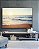 Quadro Horizontal Pôr do Sol Sereno na Praia Mar Tons Dourados Canvas Moldura - Imagem 4