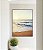 Quadro Vertical Pôr do Sol Sereno na Praia Mar Tons Dourados Canvas Moldura - Imagem 4