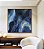 Quadro Quadrado Abstrato Azul Turquesa Dourado Arte Fluída Canvas Moldura - Imagem 5