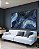 Duo de Quadros Abstrato Azul Turquesa Dourado Arte Fluída Canvas Moldura - Imagem 5