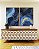 Duo de Quadros Abstrato Azul Turquesa Dourado Arte Fluída Canvas Moldura - Imagem 2