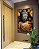 Quadro Vertical Buda Imponente Flores Amarelas Folhas Marrons Canvas Moldura - Imagem 5