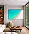 Quadro Horizontal Mar Turquesa Cristalino Paradisíaco Areia Branca Canvas Moldura - Imagem 3