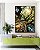 Quadro Vertical Árvore Folhas Verdes Céu Azul Turquesa Canvas Moldura - Imagem 1