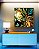 Quadro Quadrado Árvore Folhas Verdes Céu Azul Turquesa Canvas Moldura - Imagem 2