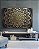 Quadro Horizontal Mandala Floral Dourado Cinza Preto Canvas Moldura - Imagem 4