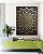 Quadro Vertical Mandala Floral Dourado Cinza Preto Canvas Moldura - Imagem 5