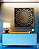 Quadro Quadrado Mandala Floral Dourado Cinza Preto Canvas Moldura - Imagem 2