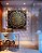 Quadro Quadrado Mandala Floral Dourado Cinza Preto Canvas Moldura - Imagem 1