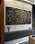 Trio de Quadros Mandala Floral Dourado Cinza Preto Canvas Moldura - Imagem 3