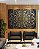 Duo de Quadros Mandala Floral Dourado Cinza Preto Canvas Moldura - Imagem 4
