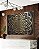 Duo de Quadros Mandala Floral Dourado Cinza Preto Canvas Moldura - Imagem 1