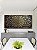Duo de Quadros Quadrados Mandala Floral Dourado Cinza Preto Canvas Moldura - Imagem 2