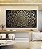Trio de Quadros Estilizados Mandala Floral Dourado Cinza Preto Canvas Moldura - Imagem 2