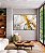 Quadro Horizontal Arte fluida Abstrato Branco Dourado Cinza Canvas Moldura - Imagem 4