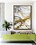 Quadro Vertical Arte fluida Abstrato Branco Dourado Cinza Canvas Moldura - Imagem 4