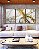 Trio de Quadros Arte fluida Abstrato Branco Dourado Cinza Canvas Moldura - Imagem 2