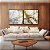 Duo de Quadros Quadrados Arte fluida Abstrato Branco Dourado Cinza Canvas Moldura - Imagem 3