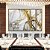 Trio de Quadros Estilizados Arte fluida Abstrato Branco Dourado Cinza Canvas Moldura - Imagem 5