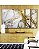 Trio de Quadros Estilizados Arte fluida Abstrato Branco Dourado Cinza Canvas Moldura - Imagem 2