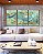 Trio de Quadros Efeito Mármore Abstrato Verde Turquesa Dourado Canvas Moldura - Imagem 2