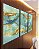 Trio de Quadros Efeito Mármore Abstrato Verde Turquesa Dourado Canvas Moldura - Imagem 5