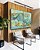 Duo de Quadros Efeito Mármore Abstrato Verde Turquesa Dourado Canvas Moldura - Imagem 5