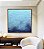 Quadro Quadrado Mar de Águas Claras Tons de Azul Oceano Canvas Moldura - Imagem 2