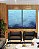 Duo de Quadros Mar de Águas Claras Tons de Azul Oceano Canvas Moldura - Imagem 2