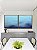 Duo de Quadros Quadrados Mar de Águas Claras Tons de Azul Oceano Canvas Moldura - Imagem 4