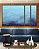 Trio de Quadros Estilizados Mar de Águas Claras Tons de Azul Oceano Canvas Moldura - Imagem 3