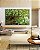 Quadro Horizontal Copa de Árvore Folhagem Verde Viva Paisagem Canvas Moldura - Imagem 1