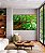 Quadro Horizontal Copa de Árvore Folhagem Verde Viva Paisagem Canvas Moldura - Imagem 2