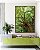 Quadro Vertical Copa de Árvore com Folhagem Verde Viva Paisagem Canvas Moldura - Imagem 1