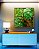 Quadro Quadrado Copa de Árvore com Folhagem Verde Viva Paisagem Canvas Moldura - Imagem 4